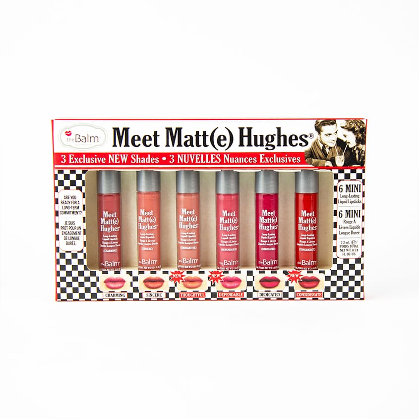 THEBALM THEBALM Meet Matt(e) Hughes Vol. 14 Set of Matte Liquid Lipsticks 6  Shades of Mini Matte Liquid Lipsticks Price in Qatar – LETOILE