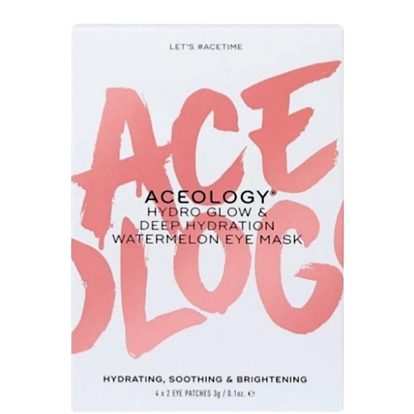 ACEOLOGY HYDRO GLOW AND DEEP HYDRATION WATERMELON EYE MASK (4 PACK)