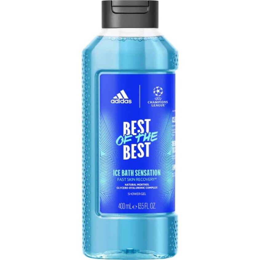 ADIDAS أديداس يويفا أفضل الأفضل جل استحمام للرجال، 400 مل