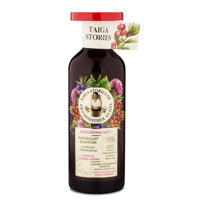 RETSEPTY BABUSHKI AGAFI Taiga Stories Shampoo Bearberry & Burdock