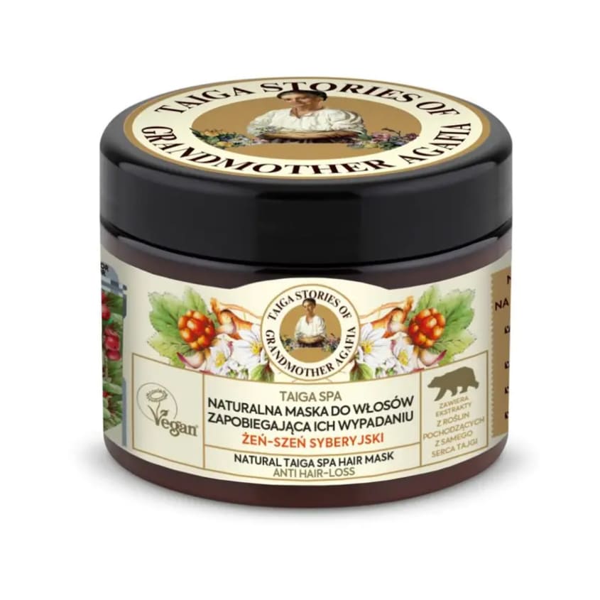 RETSEPTY BABUSHKI AGAFI Taiga Stories Mask Siberian Ginseng