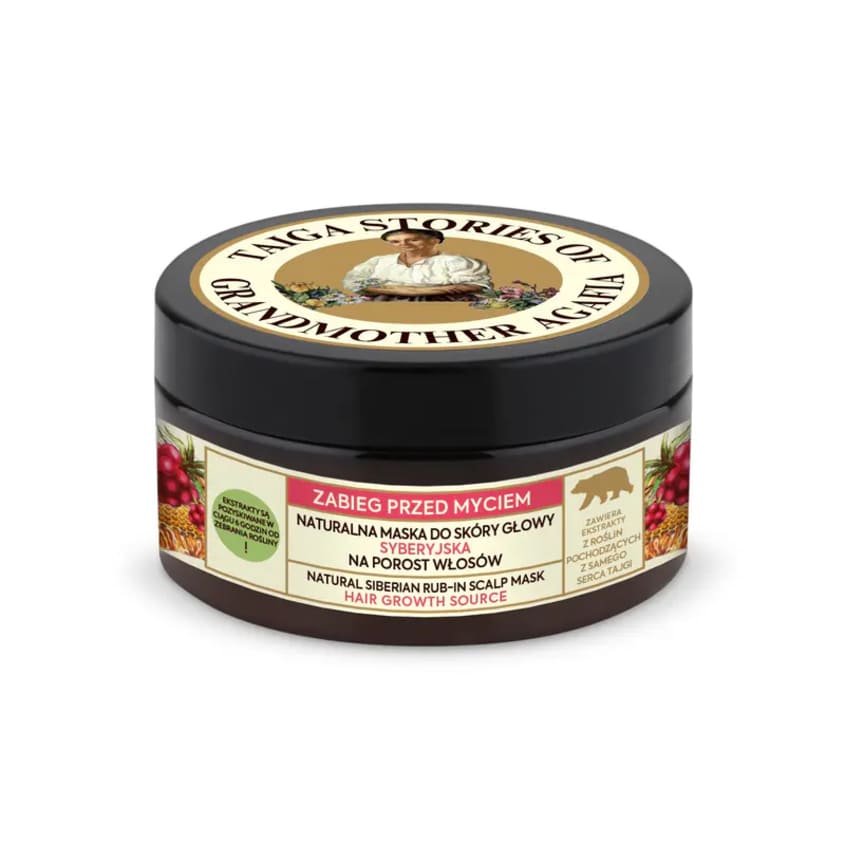 RETSEPTY BABUSHKI AGAFI Taiga Stories Natural Siberian Rub-In Scalp Mask
