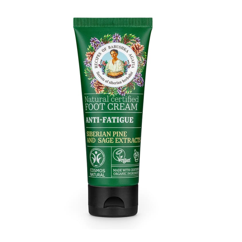 RBA. NATURAL CERTIFIED FOOT CREAM ANTI FATIGUE, 75 ML
