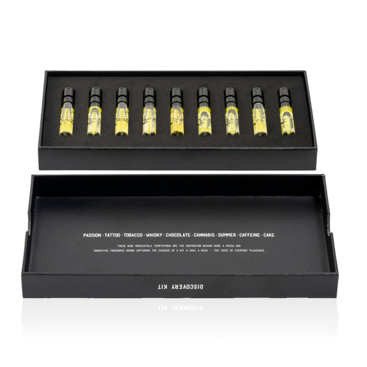 DISCOVERY KIT 9X2ML AWAKE, DARK, MALT, HAZE, INK, NIGHT, SMOKE, BAKE, RISE