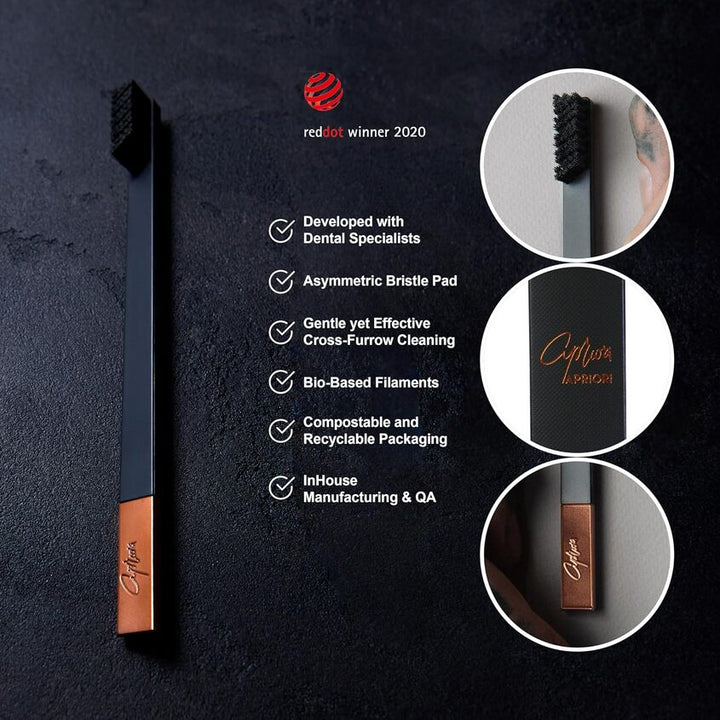 APRIORI COPPER NOIR MEDIUM TOOTHBRUSH