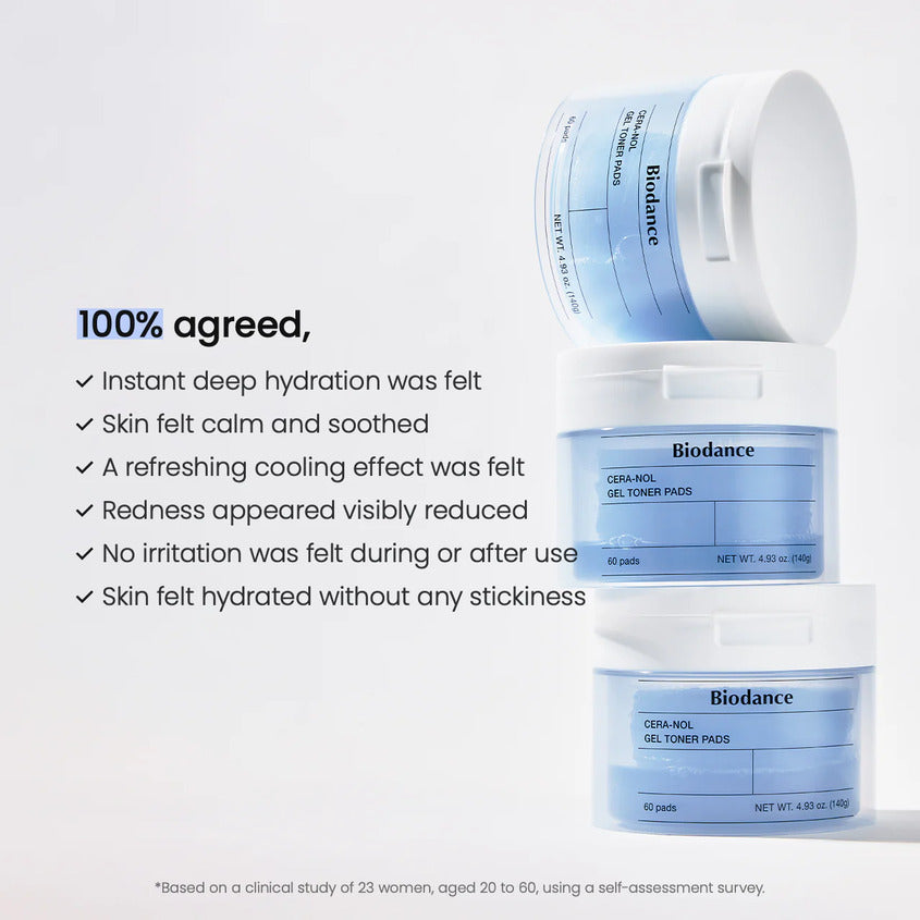 CERA-NOL GEL TONER PADS 60PCS