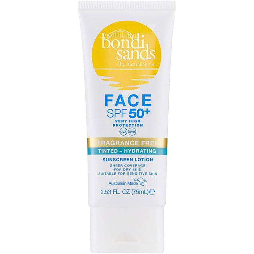 BONDI SANDS FACE TINTED FLUID HYDRATED SPF50+ 75ML