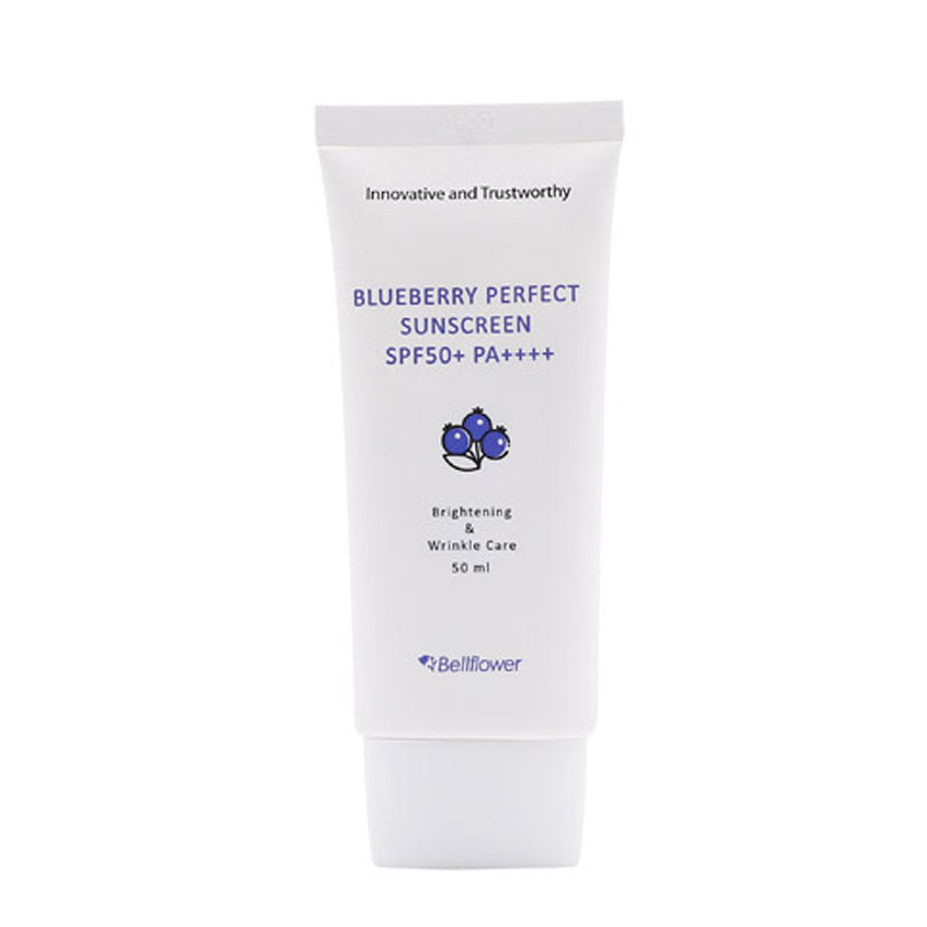 BELLFLOWER بيلفلاور: كريم الوجه الواقي من الشمس بخلاصة التوت الأزرق SPF 50+ PA++++، 50 مل