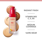 BOURJOIS بورجوا هيلثي ميكس كريم أساس مقاوم علامات الإجهاد، تان غامق 57 ، 30 مل – شراء أونلاين