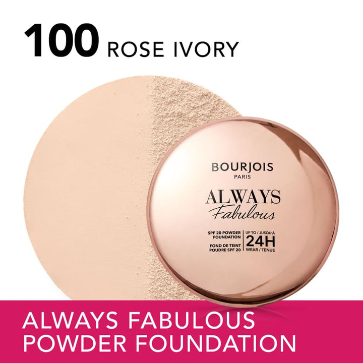 ALWAYS FABULOUS COMPACT FOUNDATION 100 ROSE IVORY