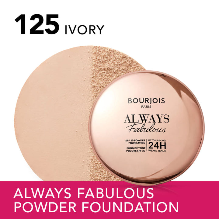 ALWAYS FABULOUS COMPACT FOUNDATION 125 IVORY