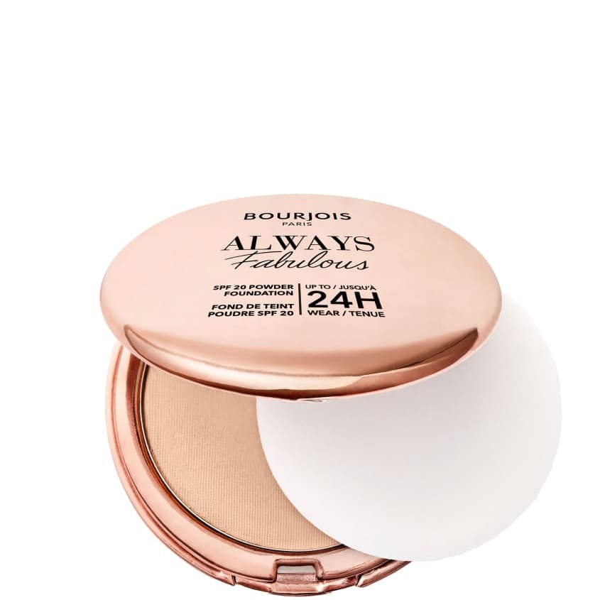 BOURJOIS ALWAYS FABULOUS COMPACT FOUNDATION 300 ROSE SAND – free delivery