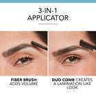 BROW WAX EFFECT LAMINATION BLACK BROWN