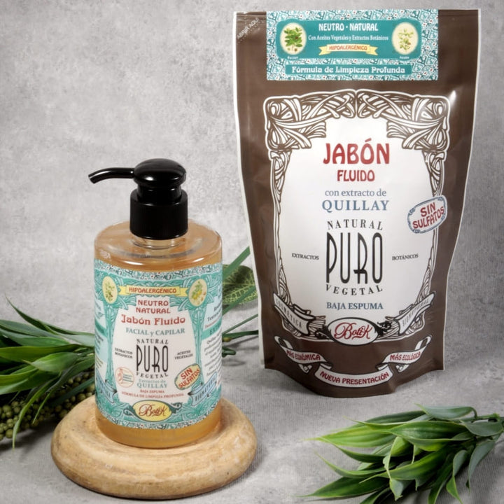 SACHET JABON FLUIDO SIN SULFATOS NEUTRO HIPOALERGENICO 280ML
