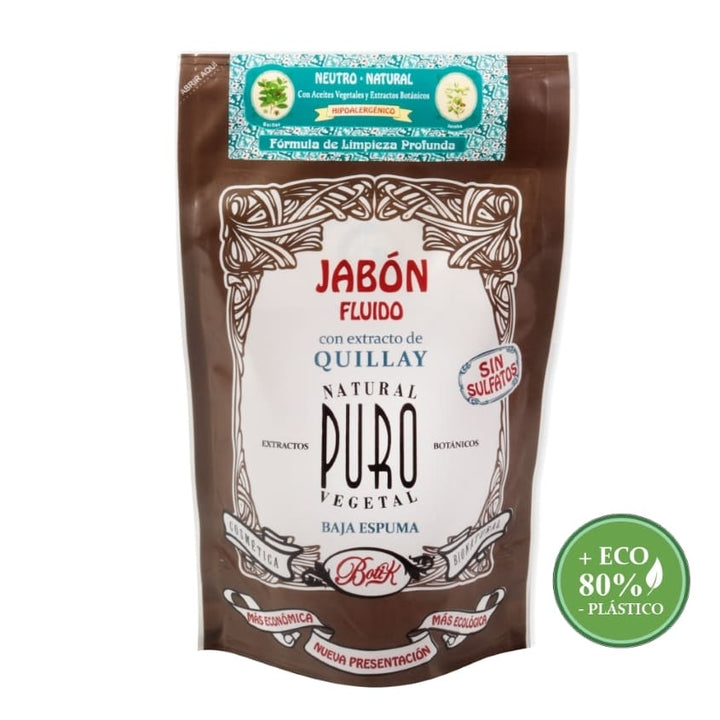 SACHET JABON FLUIDO SIN SULFATOS NEUTRO HIPOALERGENICO 280ML