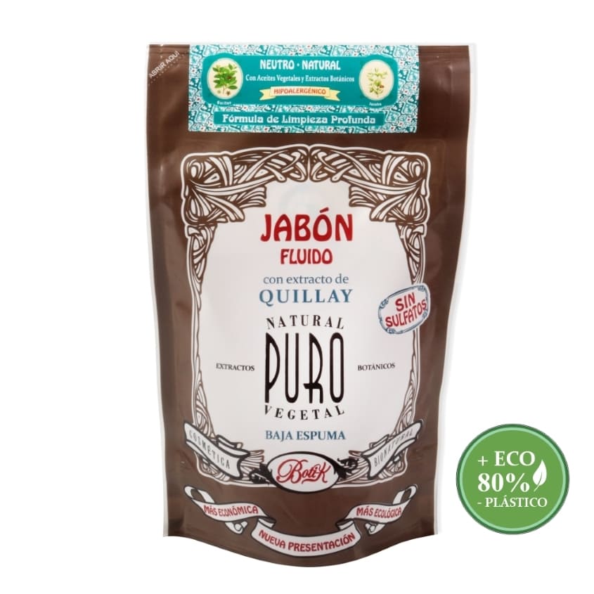 SACHET JABON FLUIDO SIN SULFATOS NEUTRO HIPOALERGENICO 280ML