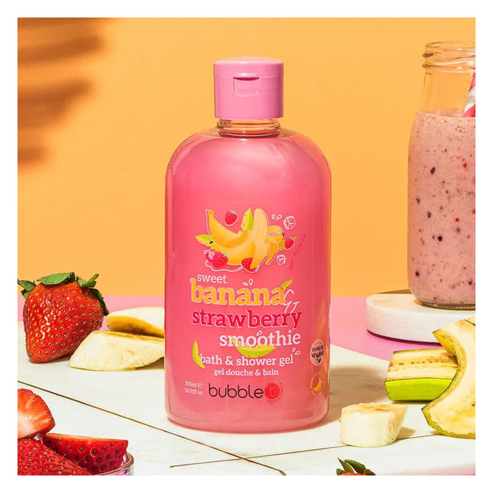 BATH AND SHOWER GEL IN STRAWBERRY AND BANANA 500ML