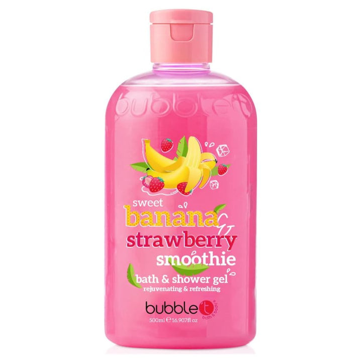 BATH AND SHOWER GEL IN STRAWBERRY AND BANANA 500ML