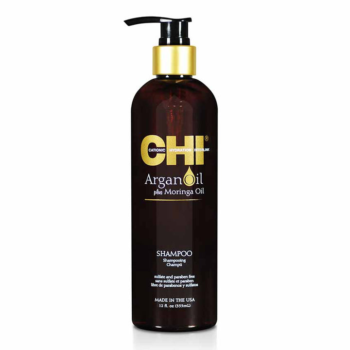 Shampoo with argan and moringa oils 355 ml