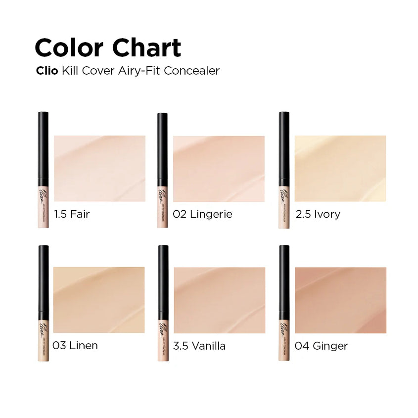 CLIO KILL COVER AIRY-FIT CONCEALER 3 5-BO VANILA 3g