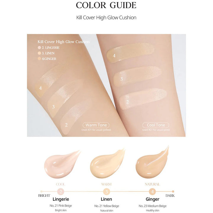 وسادة Kill Cover High-Glow SPF50+ PA++++