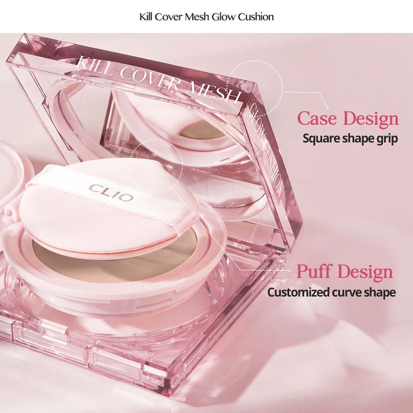 CLIO KILL COVER MESH GLOW CUSHION 3 LINEN  SPF50+ PA++++ 15gX2
