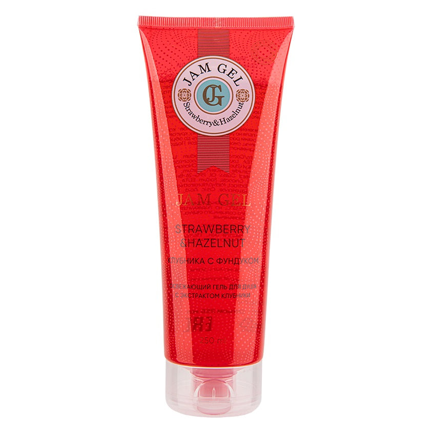 Jam gel Strawberry & Hazelnut, 250ml