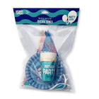 MORIKI DORIKI Birthday party SET Ocean Vibes (6 small plates + 6 glasses + Birthday banner), 1 pc. – buy online