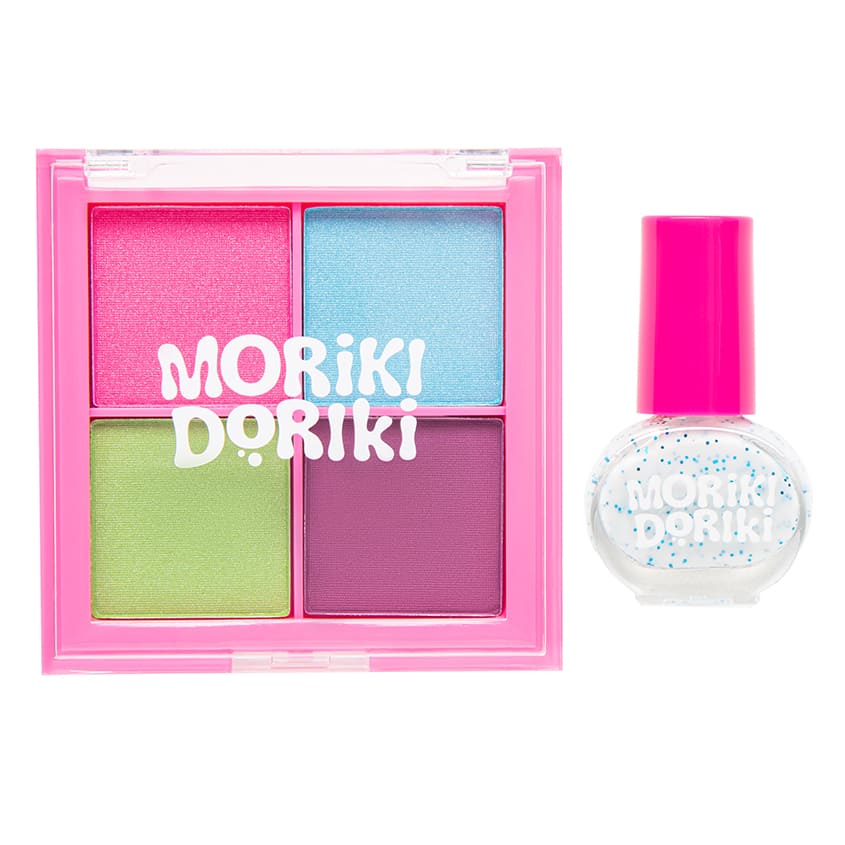 MORIKI DORIKI MAKE-UP SET MERMAID COLORS Eye shadows & nail polish, 1 pc. – online store