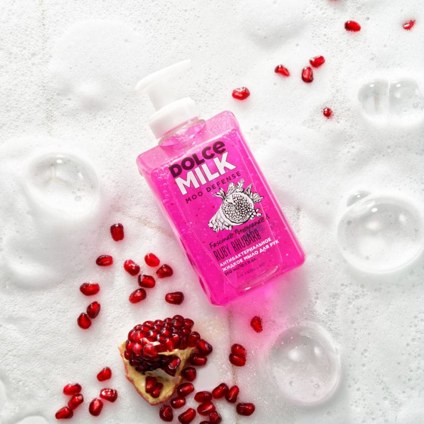 DOLCE MILK Antibacterial liquid soap <Fascinate Pomegranate & Ruby Rhubarb> 300 ml – free delivery