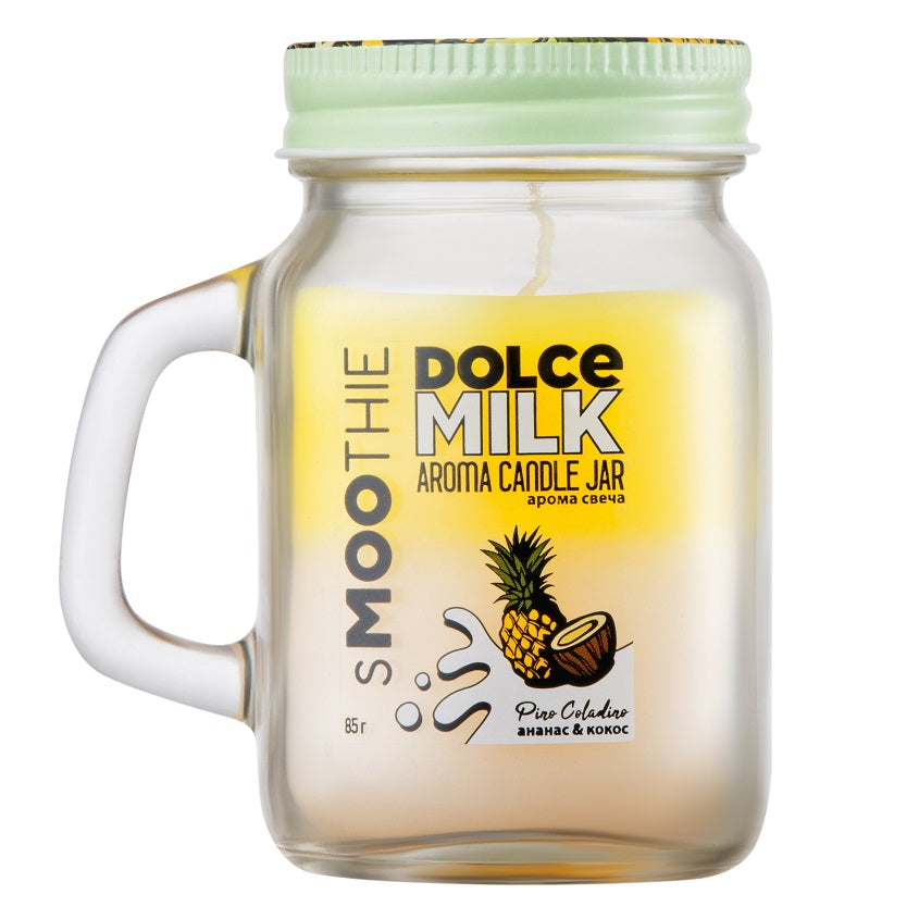 DOLCE MILK Candle Smoothie  PINO COLADINO pineapple&coconut, 85 g