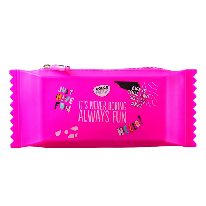 Pen bag Candy pink Size:24*9.5 sm