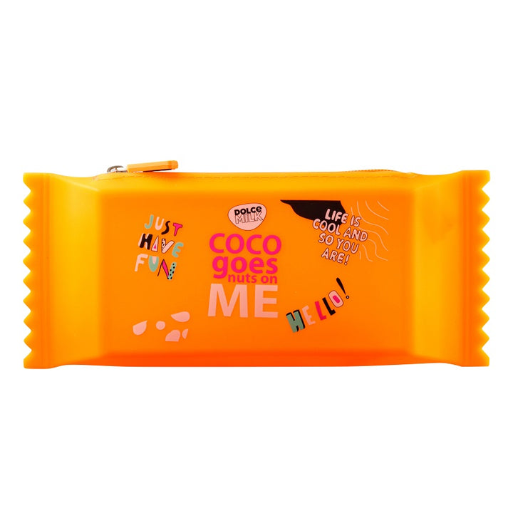 Pen bag Candy orange Size:24*9.5 sm