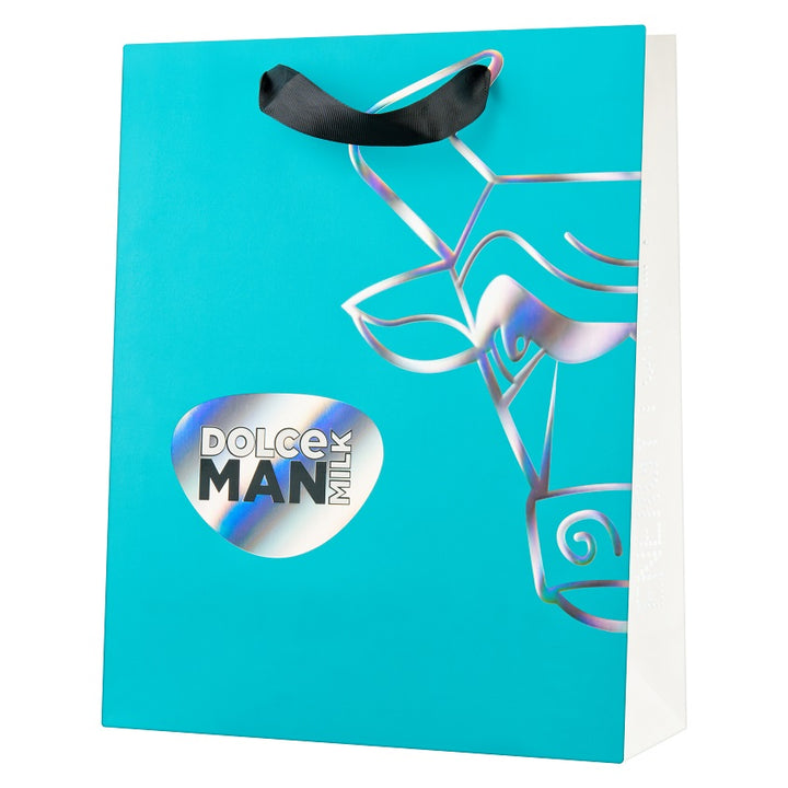 Paper bag DOLCE MILK 21, 32*26*10 sm turquoise