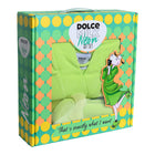 Set 231 (slippers green neon + bathrobe) box