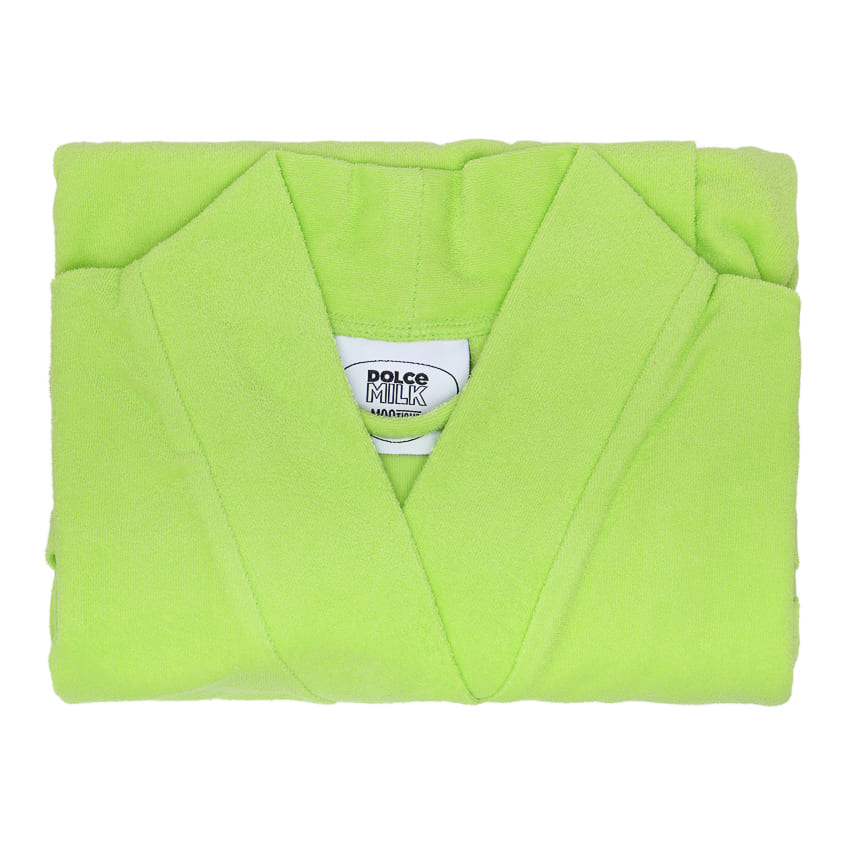 Set 231 (slippers green neon + bathrobe) box