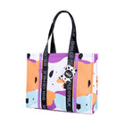 Shopper bag Cow spots, size 42*33*13.5cm, voilet-orange