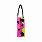Shopper bagr Cow spots, size 42*33*13.5cm, pink-green