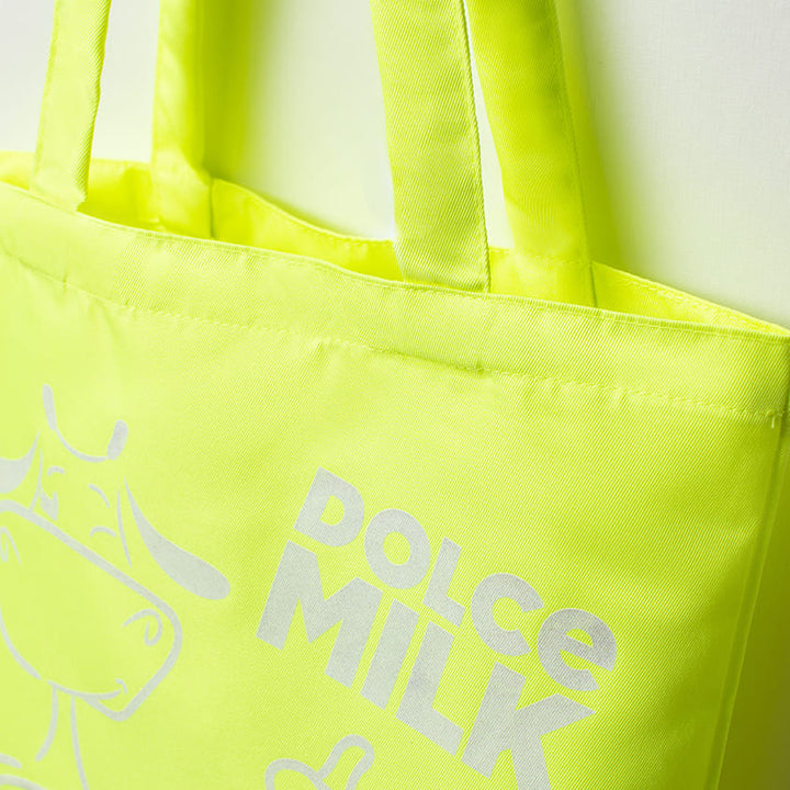 Fabric bag DM size 40x35 sm, neon green Fun