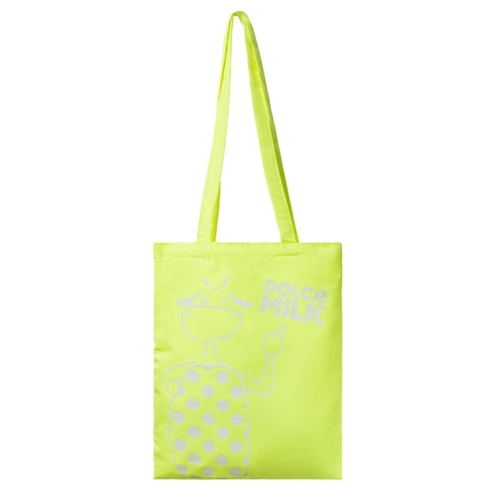 Fabric bag DM size 40x35 sm, neon green Fun