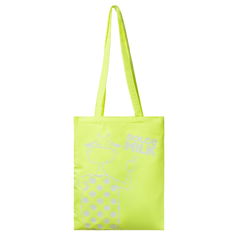 Fabric bag DM size 40x35 sm, neon green Fun