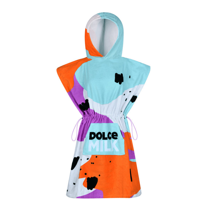 Set 273 (bathrobe + towel spots  orange/violete)box