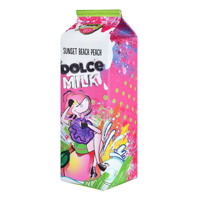 DOLCE MILK Set 325 (sponge violet + shower gel Sunset beach peach 300 ml) bag – buy online