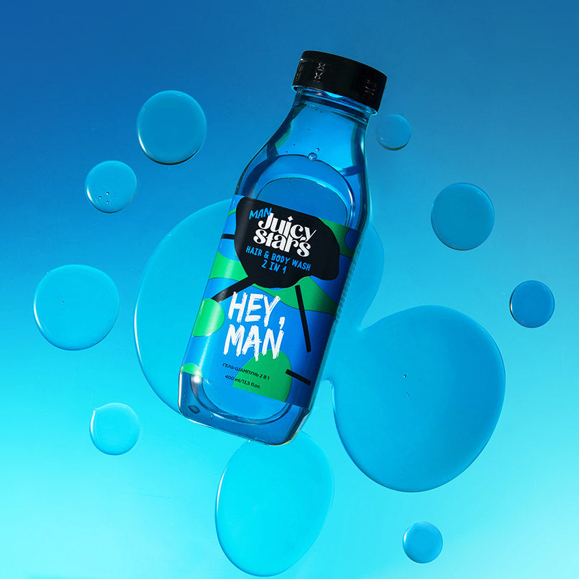 JUICY STARS Hair & body wash 2 in 1 «HEY, MAN» – online store