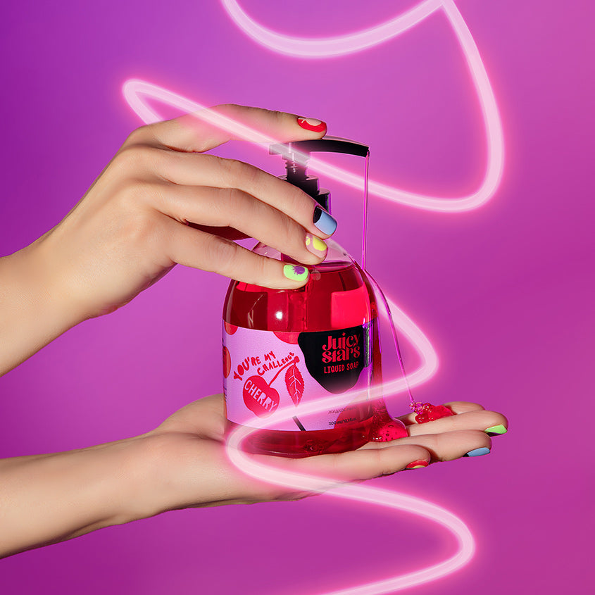 JUICY STARS صابون سائل "أنت تحدي الكرز" – متجر إلكتروني