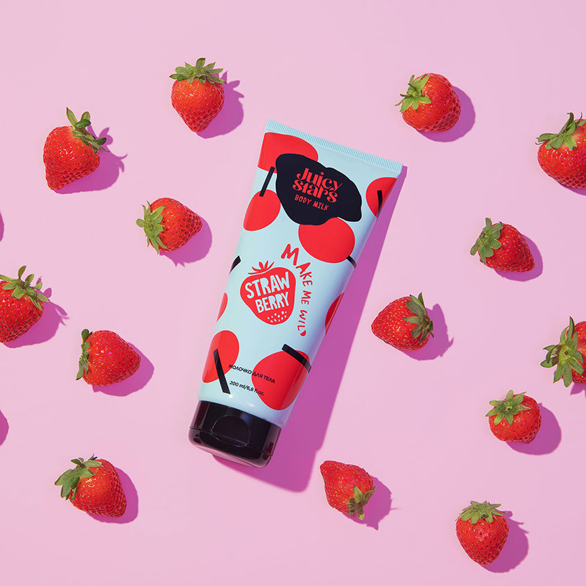 JUICY STARS Body milk «MAKE ME WILD STRAWBERRY» – free delivery