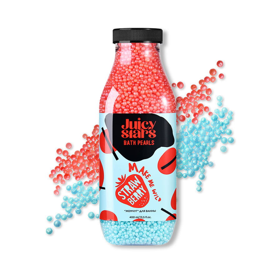 JUICY STARS Bath pearls «MAKE ME WILD STRAWBERRY» – buy online