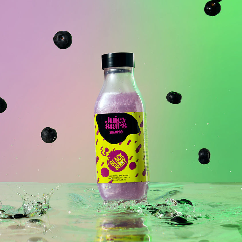 JUICY STARS Shampoo shine and color protection «GO BLACKBERRY» – online store