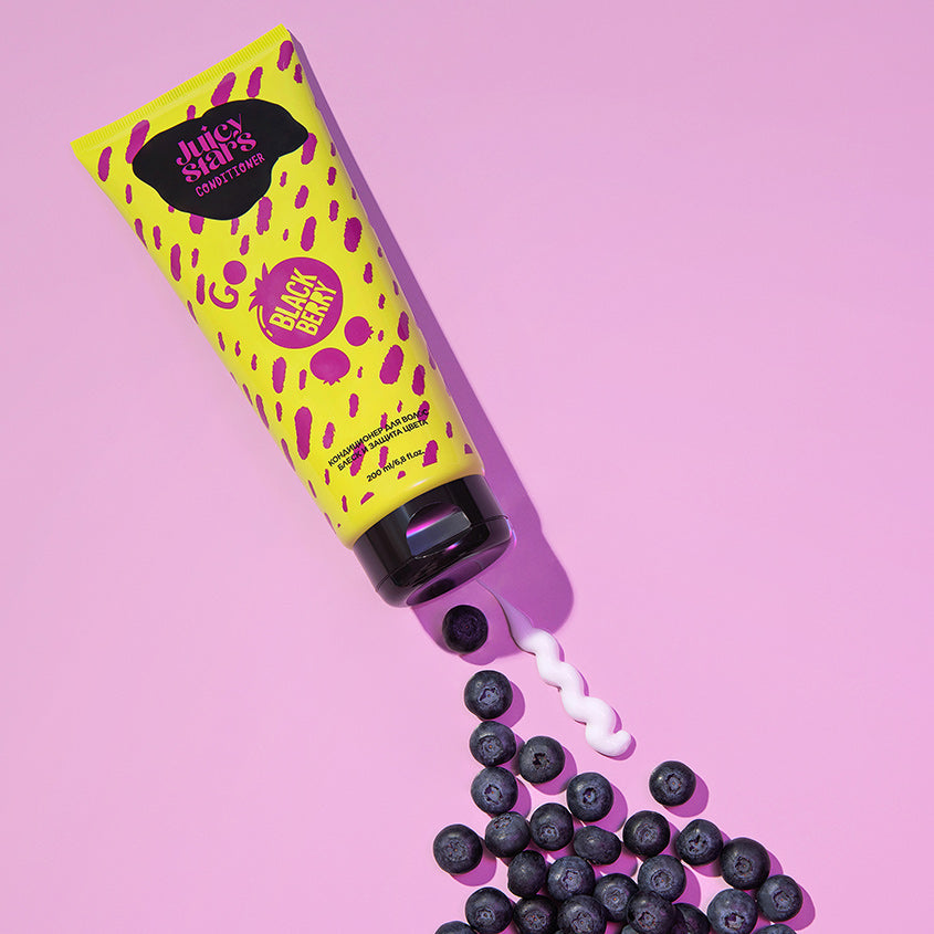 JUICY STARS Conditioner shine and color protection «GO BLACKBERRY» – buy online