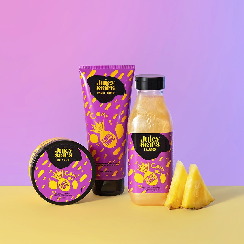 JUICY STARS جوسي ستارز كوم أون إكزوتيك تروبيك ماسك للشعر، 250 مل – توصيل مجاني